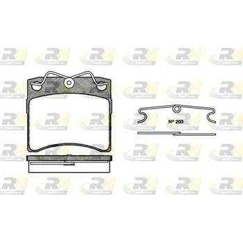 Brzdová destička Klocki hamulcowe 20195, 2385.00