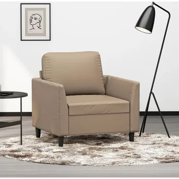 Pohovka zahrada-XL Křeslo cappuccino 60 cm umělá kůže 359327