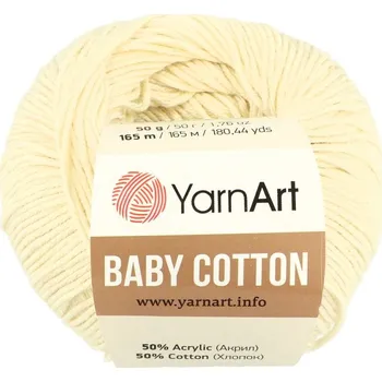 Galanterie YarnArt Baby Cotton 402 krémová