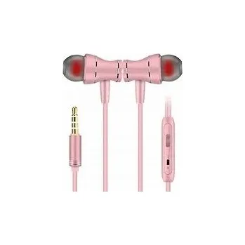 Sluchátka DRÁTOVÁ SLUCHÁTKA DO UŠÍ S MIKROFONEM COSPOR ROSEGOLD