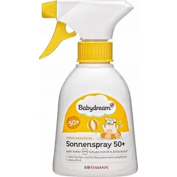 Přípravek na opalování BABYDREAM Ochranné mléko ve spreji na opalování pro děti SPF50+