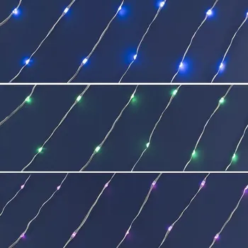 Lampička LED RGB Vánoční stmívatelný řetěz 100xLED/29 funkcí 10,4m