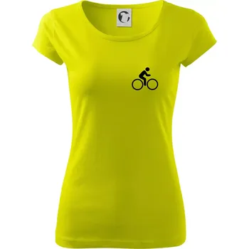 Cyklistika logo prsa - Dámské triko Pure - L ( Limetková )