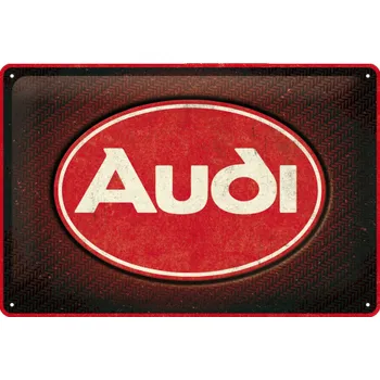 Plechová cedule Postershop Plechová cedule: Audi Red Shine - 30x20 cm