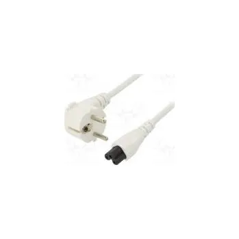 Napájecí kabel Kabel CEE 7/7 (E/F) úhlová vidlice,IEC C5 zásuvka PVC 1,5m