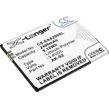 Baterie pro mobilní telefon Baterie Cameron Sino CS-EAS200SL, Li-Polymer, 2400