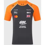 Týmové tričko McLaren F1 s logy sponzorů - Lando Norris tmavě šedé XL