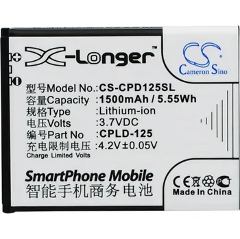 Baterie pro mobilní telefon Baterie Cameron Sino CS-CPD125SL, Li-Ion, 1500