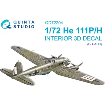 Plastikový model Quinta studio 1/72 He 111 P/H 3D-Print.&col.interior (AIRF)