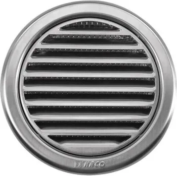 Větrací mřížka Mřížka větrací kruhová se síťovinou NVM, Ø 110 mm, nerez 0702