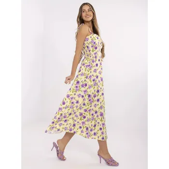 Dámské šaty Šaty MI SK 23817 3.96 světle žlutá jedna velikost