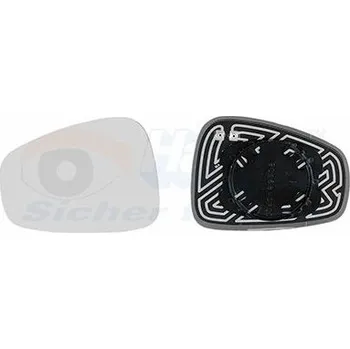 Autosklo Sklo do zrcátka, vnější zrcátko VAN WEZEL 0160837