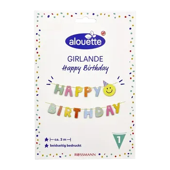 alouette Girlanda Happy Birthday
