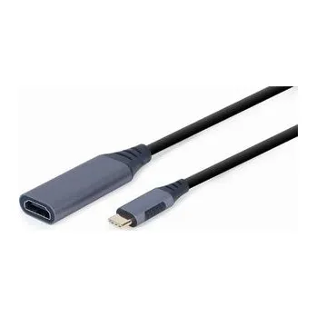 Kabel do PC Gembird adaptér USB-C (M) na HDMI (F), 0.15m kabel, šedý