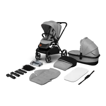 Kočárek Kočárek Lionelo Mika 2 in 1 Grey Stone