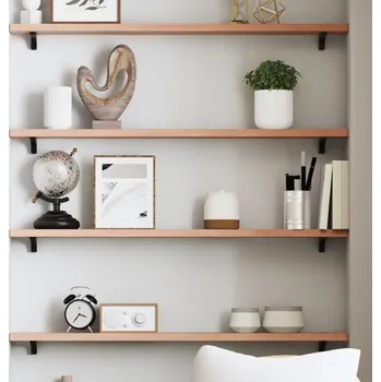 police vidaXL Nástěnná police 80x10x2 cm ošetřený masivní dub [363536] Barva: světle hnědá