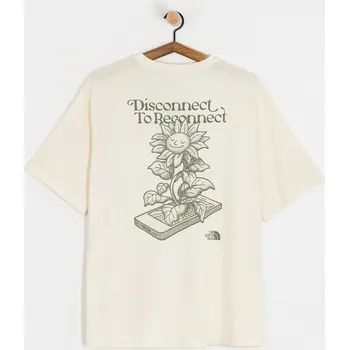 Pánské tričko The North Face Connect Relaxed Graphic (white dune) L, béžová