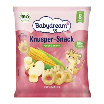 Babydream BIO křupavá svačinka Jablko a banán 30 g