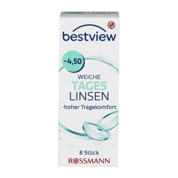 Kontaktní čočky Best View Denní kontaktní čočky -4,50 8 ks