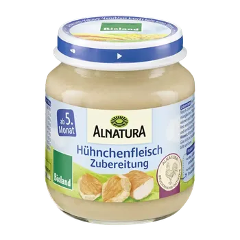 Alnatura BIO Příkrm s kuřecím masem 125 g