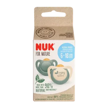 dudlíky NUK Dudlík for Nature 6 -18 měsíců, různé druhy 2 ks