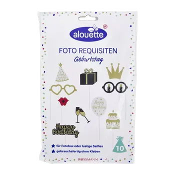 Party dekorace alouette Rekvizity do fotokoutku, různé druhy 10 ks