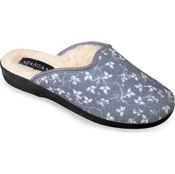 Dámské pantofle Dámské domácí pantofle s kožíškem šedé Mjartan 807 - 40