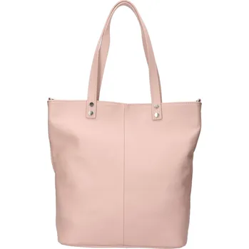 Dámská kožená kabelka Italia Elena - světle růžová