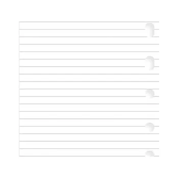 Diář Filofax, Papíry pro diáře, linkované, výhodné balení, kapesní, bílá