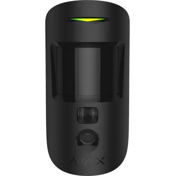 Ajax MotionCam, bezdrátový PIR detektor s možností fotoverifikace a PET imunitou, černá barva