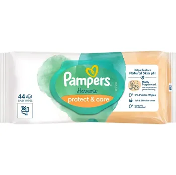 Dětský vlhčený ubrousek Pampers Dětské čisticí ubrousky Harmonie Protect & Care Calendula 44 ks
