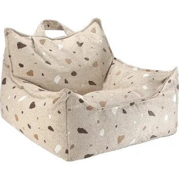 Sedací pytel Světle hnědý dětský sedací vak z textilie bouclé/žinylkový Terrazzo Chair – Wigiwama ID_1789234