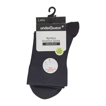 Pánské ponožky under2wear Ponožky bez lemu tmavě modré 35/38