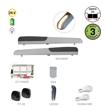 Pohon brány Key Automation S.r.l. RAYKIT FAST pro dvoukřídlou bránu do 3m/křídlo