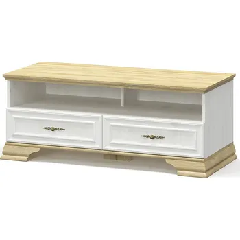 Televizní stolek Televizní stolek IRIS 121 cm, borovice andersen a zlatý dub