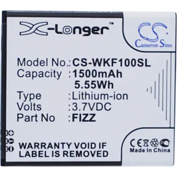 Baterie pro mobilní telefon Baterie Cameron Sino CS-WKF100SL, Li-Ion, 1500