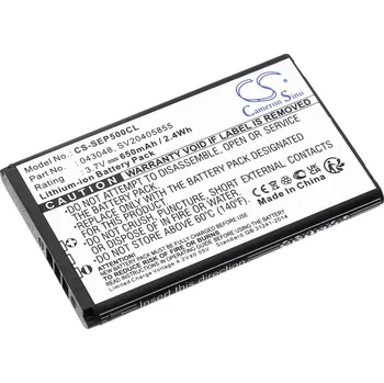Baterie pro mobilní telefon Baterie Cameron Sino CS-SEP500CL, Li-Ion, 650