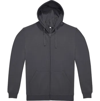 Pánská mikina B&C Unisex mikina s kapucí Zip Hood ID.224 Velikost: XL, Barva: tmavě šedá