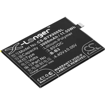 Baterie pro mobilní telefon Baterie Cameron Sino CS-BYX900SL, Li-Polymer, 3000