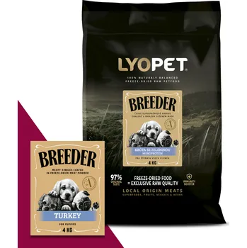 Krmivo pro psa LYOPET Breeder Puppy Turkey Balení: 3x4kg