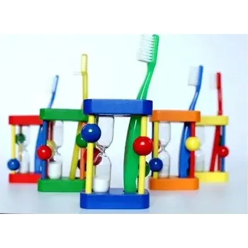 Zubní kartáček Hess Stojánek na zubní kartáček s přesýpacími hodinami 1 ks (HS14533-1)