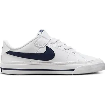 Chlapecká obuv Chlapecká rekreační obuv NIKE-Court Legacy K white/midnight navy/white Bílá 31,5