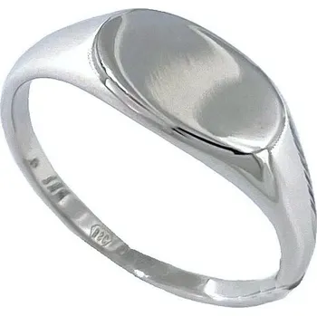 Prsten Stříbrný prsten destička velikost prstenu 56