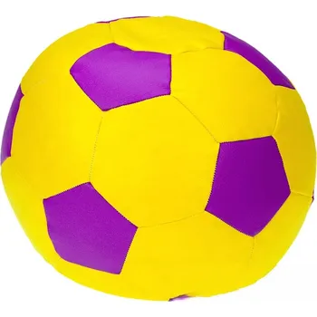 Taburet Dětský taburet MÍČ 40 cm - žlutá + světlefialová