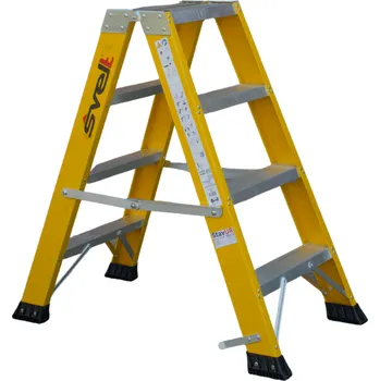 Žebřík Svelt V6 Sklolaminátový stojací žebřík - oboustranně schůdný 2x4 stupně