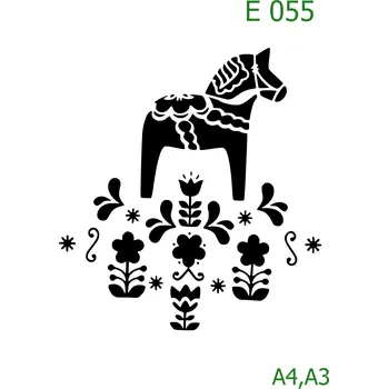 Šablona E 055 - A4 , Lepící fólie