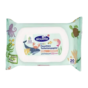Hygienický ubrousek alouette Dětský vlhčený toaletní papír Sensitive 20 ks