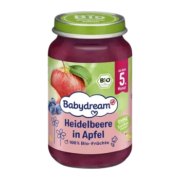 Babydream BIO ovocné pyré borůvka a jablko 190 g