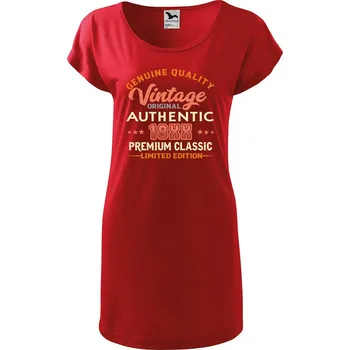 Dámské šaty DOBRÝ TRIKO Dámské tričko/šaty Original vintage Velikost: XL, Barva: Červená