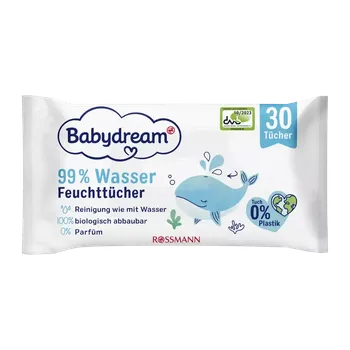 Hygienický ubrousek Babydream Vlhčené ubrousky s 99 % vody 30 ks 30 ks